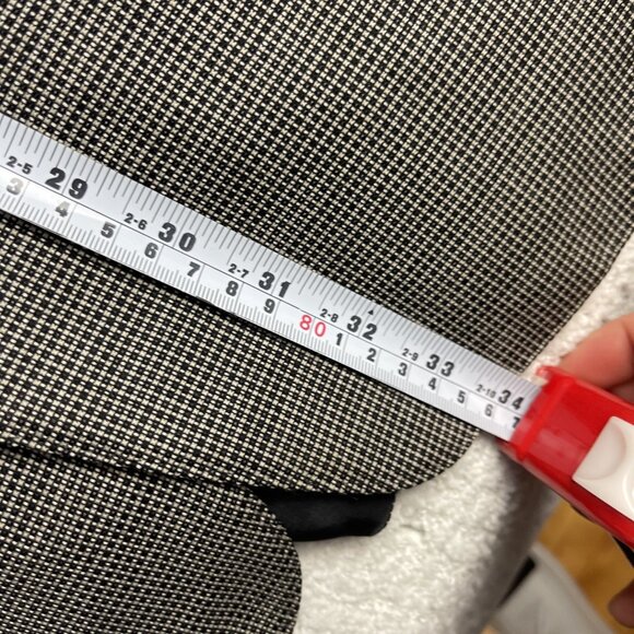 Canali Italy Blue Label Super 130 White / Black Abstract AOP Two Button Suit 54L - Picture 10 of 16